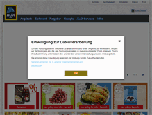Tablet Screenshot of aldi-sued.de
